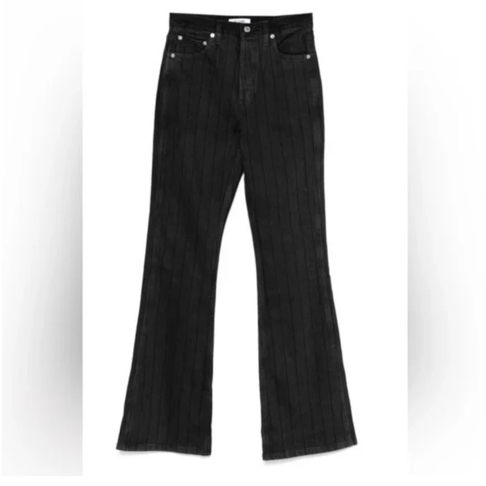 RE/DONE The Riding Jean - Black Stripes / Flare / NWT